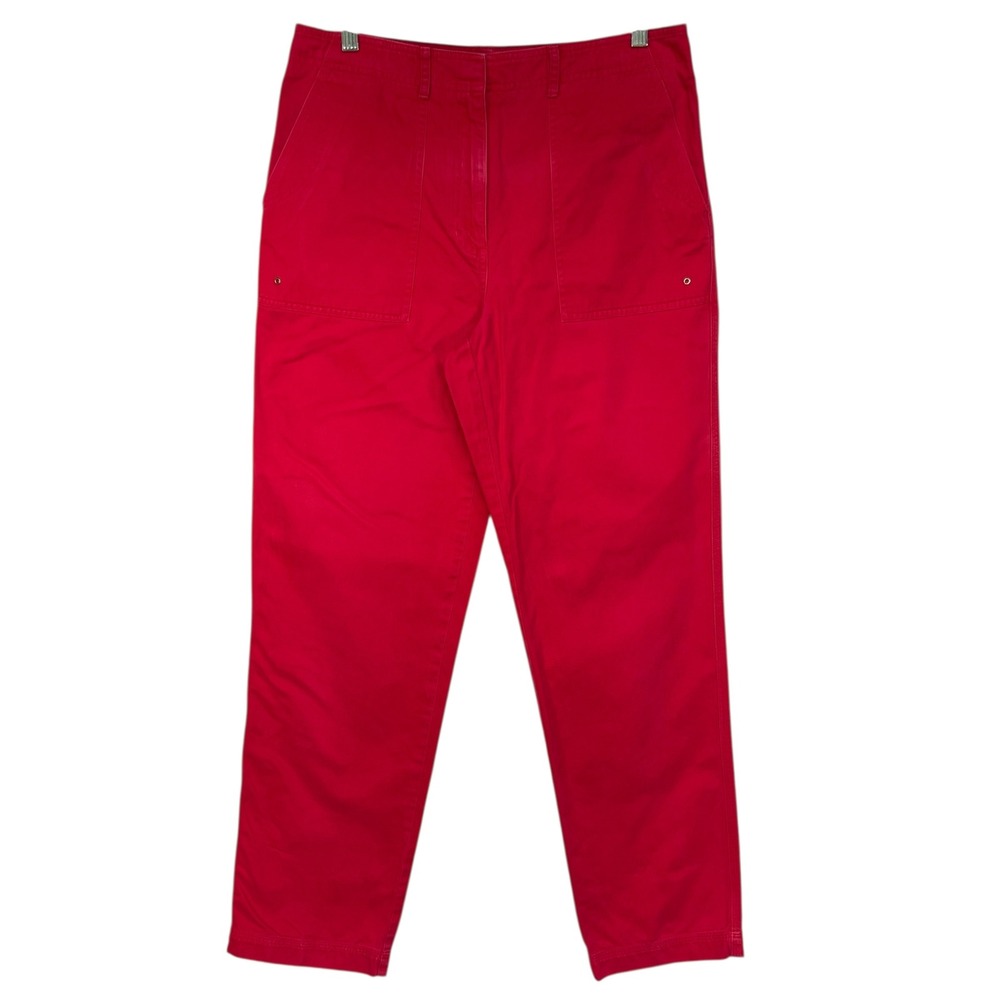 Lauren Ralph Lauren Red 100% Cotton Pants Size 10 RRL-1967 Casual